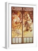 Mucha Chocolat Panels-null-Framed Giclee Print