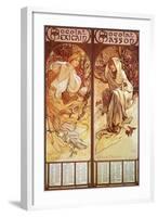 Mucha Chocolat Panels-null-Framed Giclee Print