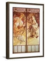 Mucha Chocolat Panels-null-Framed Giclee Print