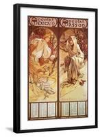 Mucha Chocolat Panels-null-Framed Giclee Print