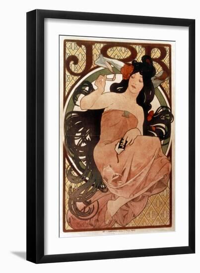 Mucha: Cigarette Paper Ad-Alphonse Mucha-Framed Giclee Print