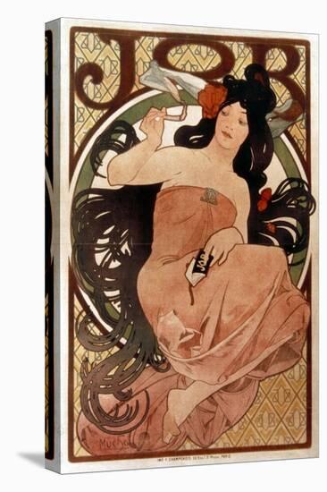 Mucha: Cigarette Paper Ad-Alphonse Mucha-Stretched Canvas