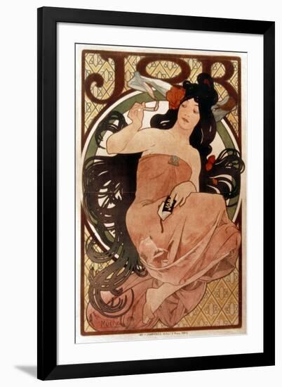 Mucha: Cigarette Paper Ad-Alphonse Mucha-Framed Premium Giclee Print