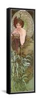 Mucha Emeraude-null-Framed Stretched Canvas