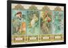 Mucha - Four Seasons-null-Framed Poster