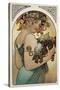 Mucha Fruit Panel-null-Stretched Canvas