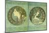 Mucha Green Medallions-null-Mounted Giclee Print