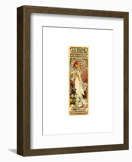 Mucha La Dame Aux Camelias-null-Framed Art Print