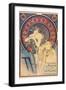 Mucha La Plume-null-Framed Giclee Print