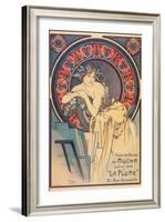 Mucha La Plume-null-Framed Giclee Print