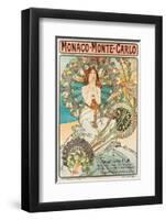 Mucha Monaco-Monte Carlo Train-null-Framed Art Print