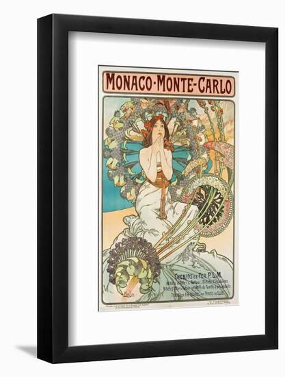 Mucha Monaco-Monte Carlo Train-null-Framed Art Print