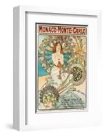 Mucha Monaco-Monte Carlo Train-null-Framed Art Print