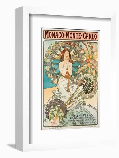 Mucha Monaco-Monte Carlo Train-null-Framed Art Print