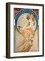 Mucha: Poster, 1898-Alphonse Mucha-Framed Giclee Print