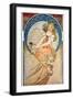 Mucha: Poster, 1898-Alphonse Mucha-Framed Giclee Print