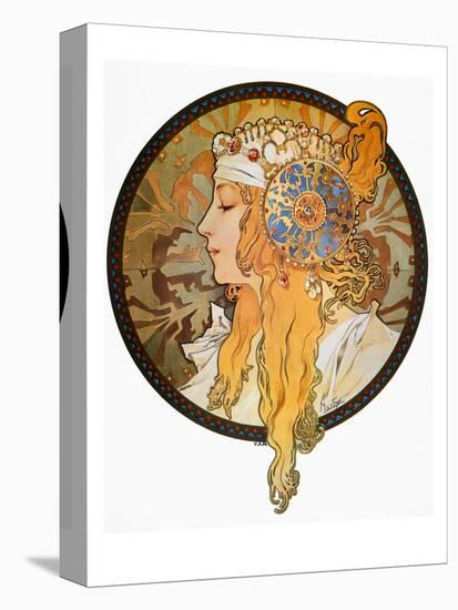 Mucha: Poster, C1900-Alphonse Mucha-Stretched Canvas