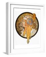 Mucha: Poster, C1900-Alphonse Mucha-Framed Giclee Print