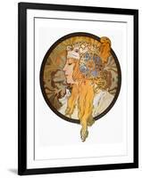 Mucha: Poster, C1900-Alphonse Mucha-Framed Giclee Print