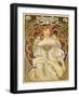 Mucha Reverie-null-Framed Giclee Print