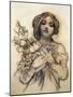 Mucha Study of Woman with Fruit-null-Mounted Giclee Print