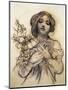 Mucha Study of Woman with Fruit-null-Mounted Giclee Print