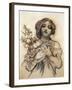 Mucha Study of Woman with Fruit-null-Framed Giclee Print