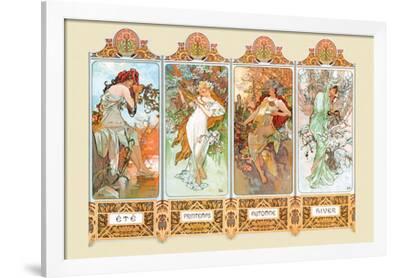 Alphonse Mucha “The Four Seasons” Art Reproduction Poster 24 x 36 Alphonse Mucha “The Four Seasons” Art Reproduction Poster 24 x 36
