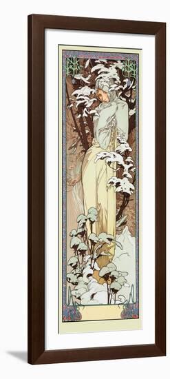 Mucha Winter-Vintage Apple Collection-Framed Giclee Print