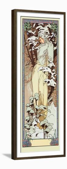 Mucha Winter-Vintage Apple Collection-Framed Giclee Print