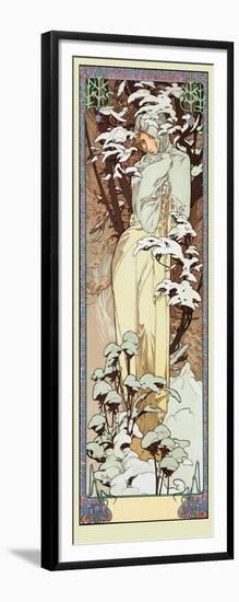 Mucha Winter-Vintage Apple Collection-Framed Giclee Print