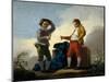 Muchachos Jugando Al Boliche, 1780-Jose Del castillo-Mounted Giclee Print