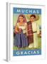 Muchas Gracias, Mexican Children-null-Framed Art Print