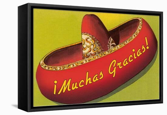 Muchas Gracias, Sombrero-null-Framed Stretched Canvas