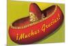 Muchas Gracias, Sombrero-null-Mounted Premium Giclee Print