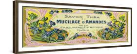 Mucilage D' Amandes Soap Label - Paris, France-Lantern Press-Framed Premium Giclee Print