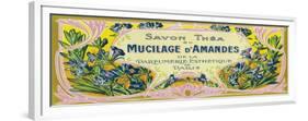 Mucilage D' Amandes Soap Label - Paris, France-Lantern Press-Framed Premium Giclee Print