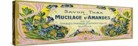 Mucilage D' Amandes Soap Label - Paris, France-Lantern Press-Stretched Canvas