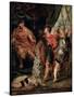 Mucius Scaevola before Porsenna, 1630S-Peter Paul Rubens-Stretched Canvas