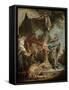 Mucius Scaevola Before Porsenna-Francois Boucher-Framed Stretched Canvas