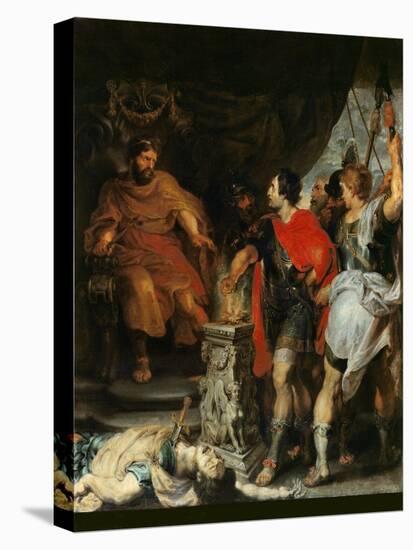 Mucius Scaevola Before Porsenna-Peter Paul Rubens-Stretched Canvas