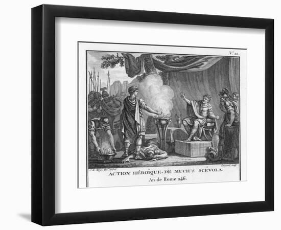 Mucius Scaevola, Would-Be Assassin of Lars Porsena-Augustyn Mirys-Framed Photographic Print