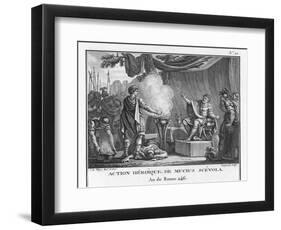 Mucius Scaevola, Would-Be Assassin of Lars Porsena-Augustyn Mirys-Framed Photographic Print