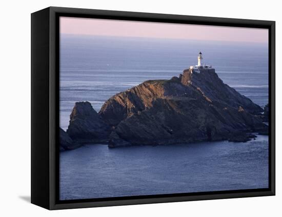 Muckle Flugga and its Lighthouse, Hermaness Nature Reserve, Unst, Shetland Islands, Scotland-Patrick Dieudonne-Framed Stretched Canvas