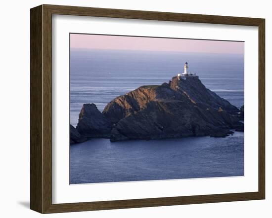 Muckle Flugga and its Lighthouse, Hermaness Nature Reserve, Unst, Shetland Islands, Scotland-Patrick Dieudonne-Framed Photographic Print