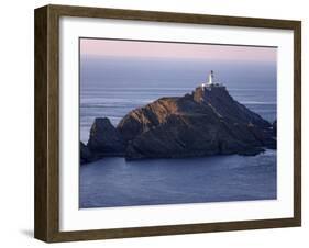 Muckle Flugga and its Lighthouse, Hermaness Nature Reserve, Unst, Shetland Islands, Scotland-Patrick Dieudonne-Framed Photographic Print