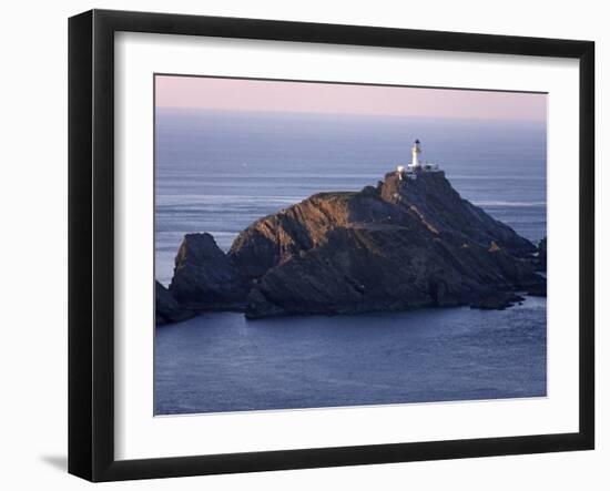 Muckle Flugga and its Lighthouse, Hermaness Nature Reserve, Unst, Shetland Islands, Scotland-Patrick Dieudonne-Framed Photographic Print