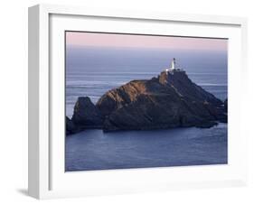 Muckle Flugga and its Lighthouse, Hermaness Nature Reserve, Unst, Shetland Islands, Scotland-Patrick Dieudonne-Framed Photographic Print