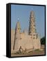Mud Built Minaret and Mosque, Koupela, Burkina Faso, Africa-Ian Griffiths-Framed Stretched Canvas