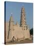 Mud Built Minaret and Mosque, Koupela, Burkina Faso, Africa-Ian Griffiths-Stretched Canvas